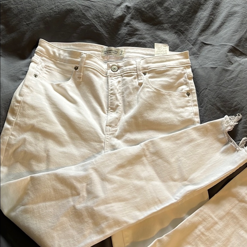 Abercrombie white jeans